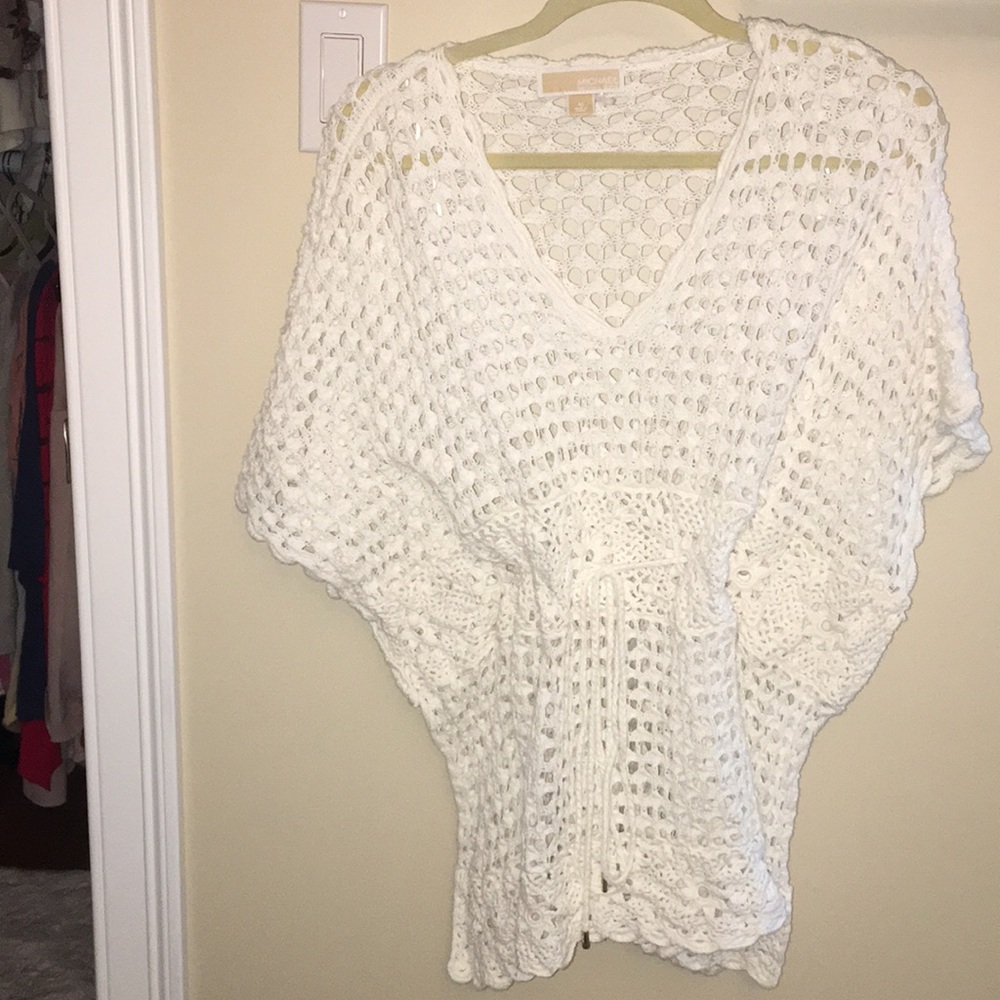 MICHAEL KORS short sleeve knitted sweater SIZE M